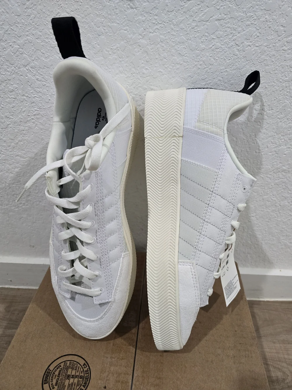 Men's Adidas Nizza Parlay White Low-Top Casual Sneakers